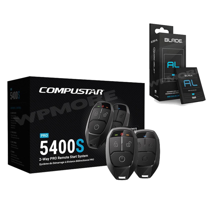 Compustar CSP5400-S 2-Way G18 LED Remote Start System 3000ft Range + Blade-AL