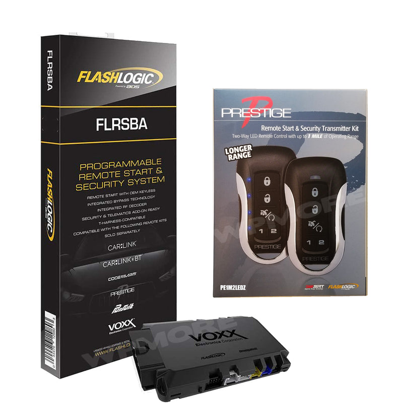 FlashLogic FLRSBA Remote Start Security System Module + Prestige PE1M2LEDZ