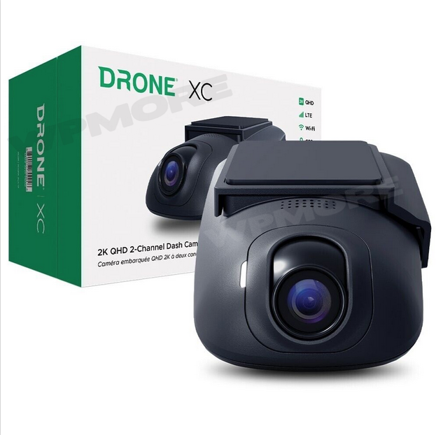 DroneMobile XC-LTE 2K QHD GPS Dash Cam w/LTE +  XC-RC1 Add On Rear Camera