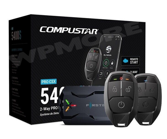 Compustar CSX5400-S 2-Way G18 LED Remote Start + Drone Mobile DR-X2 LTE Module