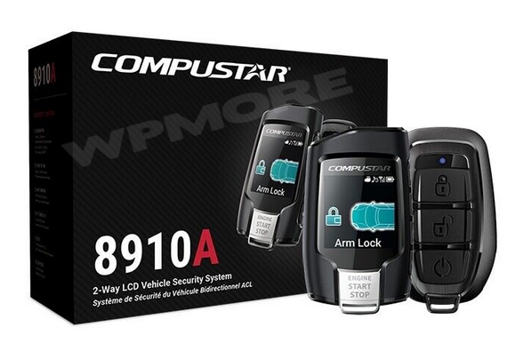 Compustar CS8910-A All-in-One 2-Way Security System with 2-Way LCD Q9 Remote G17