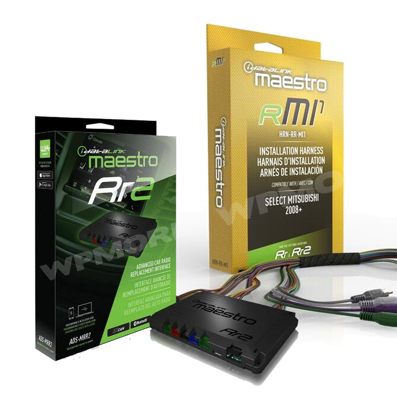 Maestro ADS-MRR2 + HRN-RR-MI1 Replacement T-harness for Mitsubishi Models 2008 +