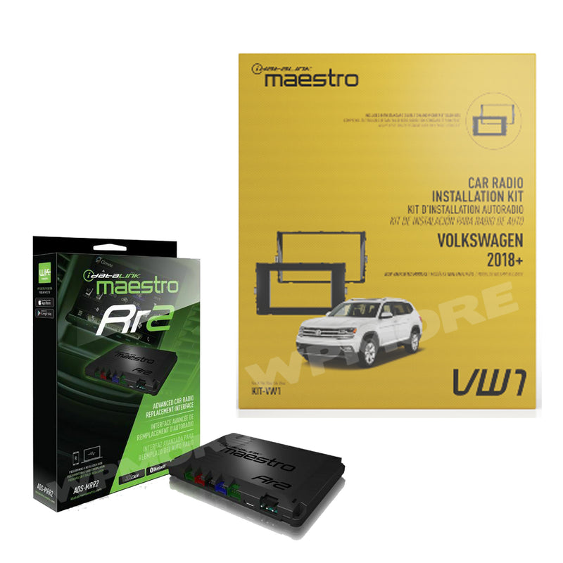 iDatalink Maestro ADS-MRR2 + KIT-VW1 Dash kit Solution for VW Models 2018+