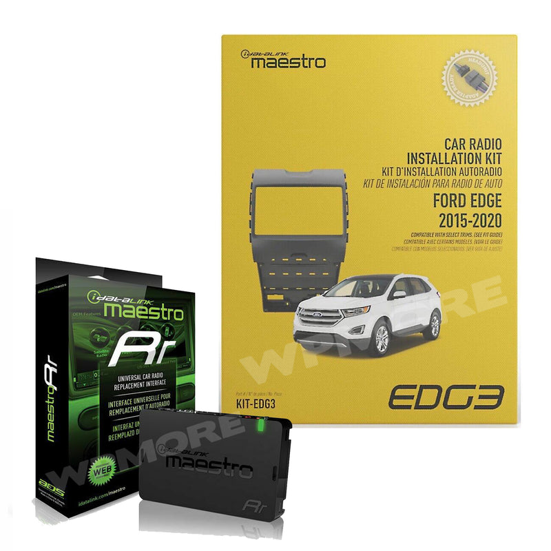 iDatalink Maestro KIT-EDG3 2015 - 20 Ford Edge Double-DIN Kit 8" or 9" + ADS-MRR