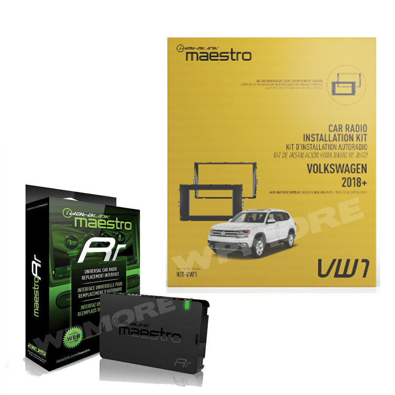 iDatalink Maestro ADS-MRR + KIT-VW1 Dash kit Solution for VW Models 2018+