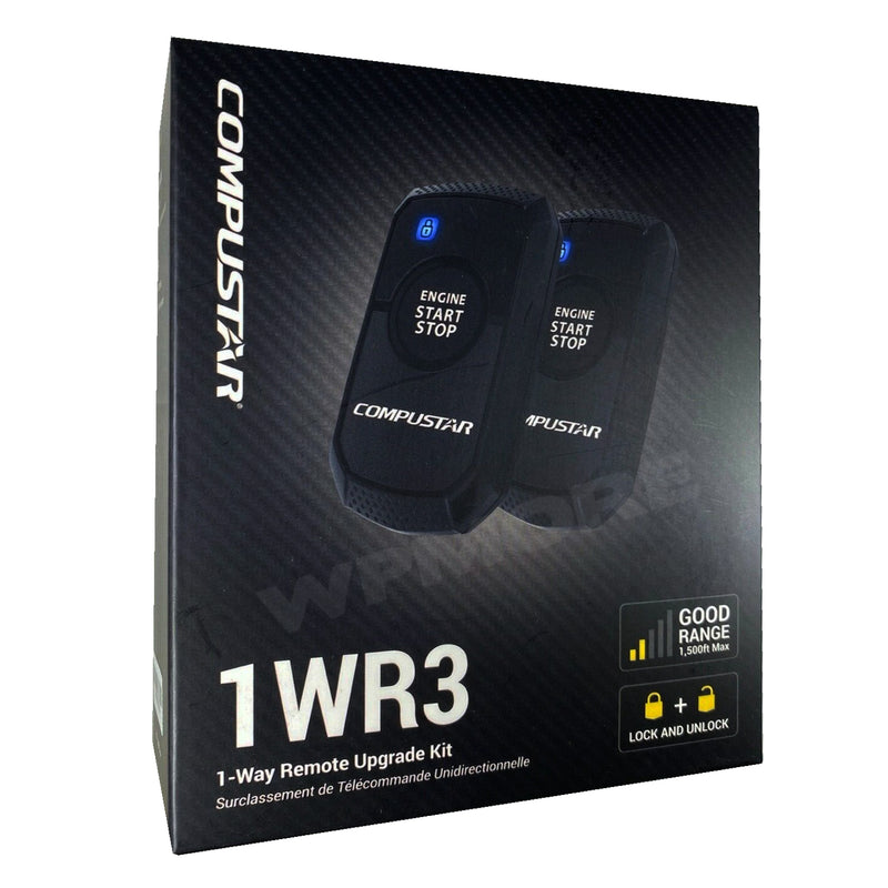 Compustar RF-1WR3-AP 1-Way 1500-FT R3 Remote Kit + FT-CMX-HC START IT + Blade-AL