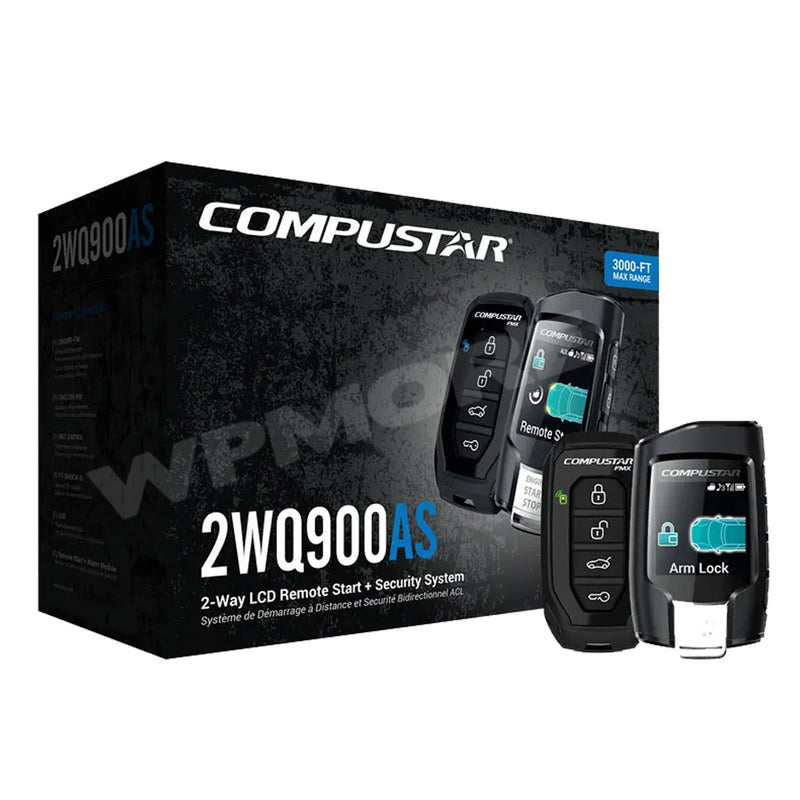 Compustar CS2WQ900-AS 2-Way 3000-FT Max Range Remote Start + Security System