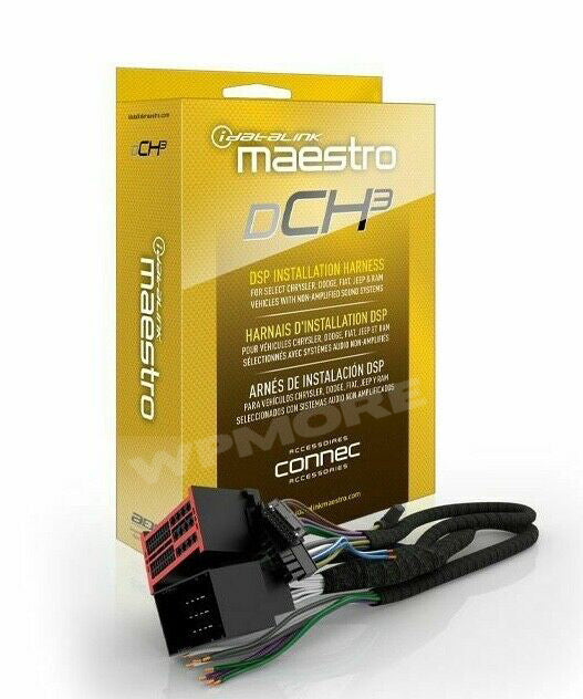 iDataLink Maestro HRN-DSP-CH3 Harness for Non-Amplified Chrysler Dodge Jeep DCH3