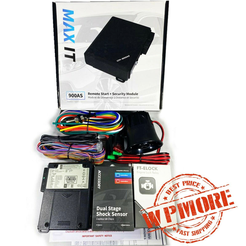 Firstech Compustar FT 900AS CONT Remote Start & Alarm Security MAXIT Kit Module