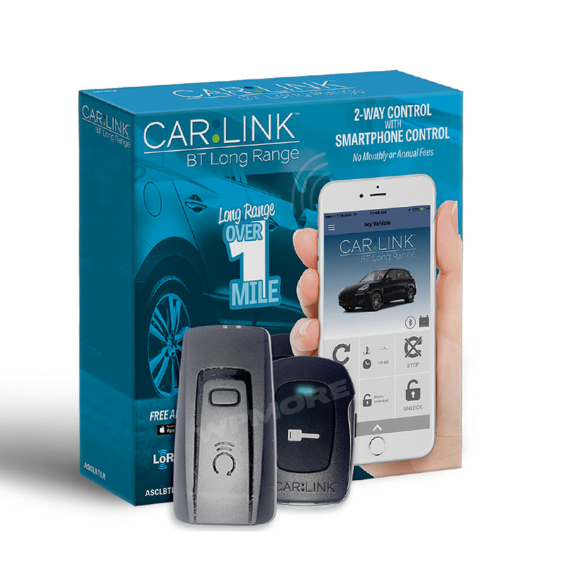 Prestige APS57TM Remote Start Keyless System + CARLINK ASCLBTLR 2-Way 1-Mile