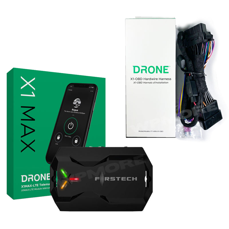 Dronemobile X1MAX LTE Smart Phone Control Telematics GPS Module + FT-HRN-X1-OBD