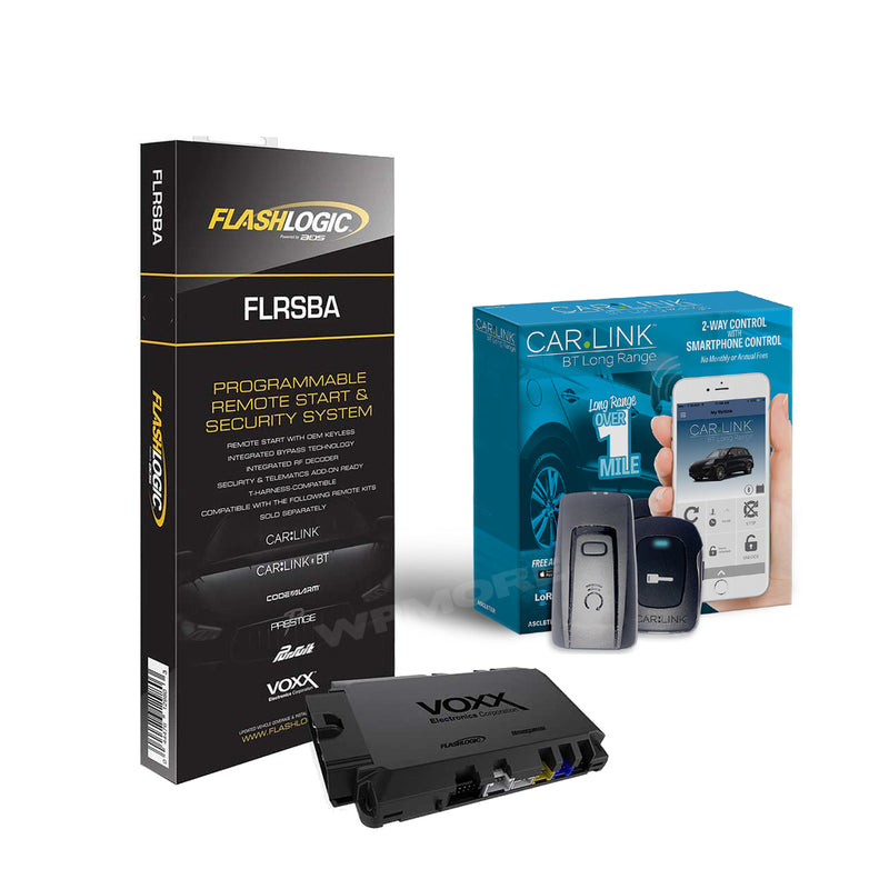 FlashLogic FLRSBA Remote Start Security Module + CARLINK ASCLBTLR 2-Way 1-Mile