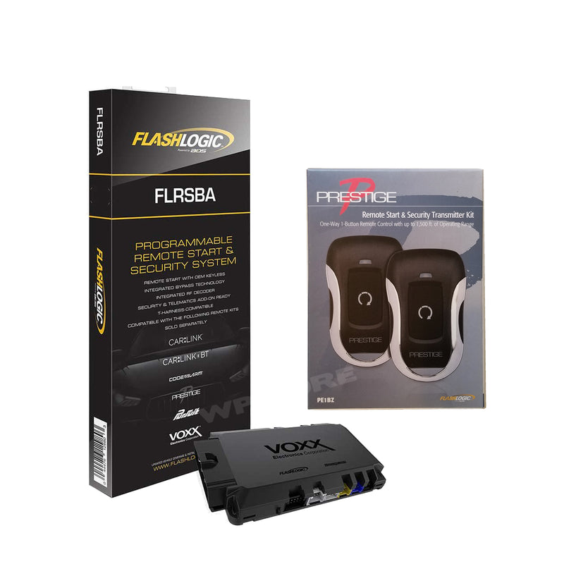 FlashLogic FLRSBA Remote Start Security System Module + Prestige PE1BZ Remote