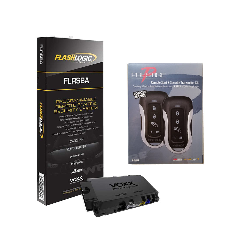 FlashLogic FLRSBA Remote Start Security + Prestige PE5BZ 1-Way 1-Mile Remote