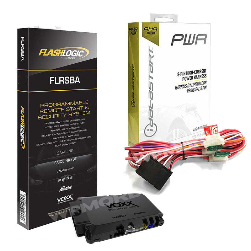 Flashlogic FLRSBA Remote Start Module 3X LOCK + ADS-AHR-PWR High-Current Harness