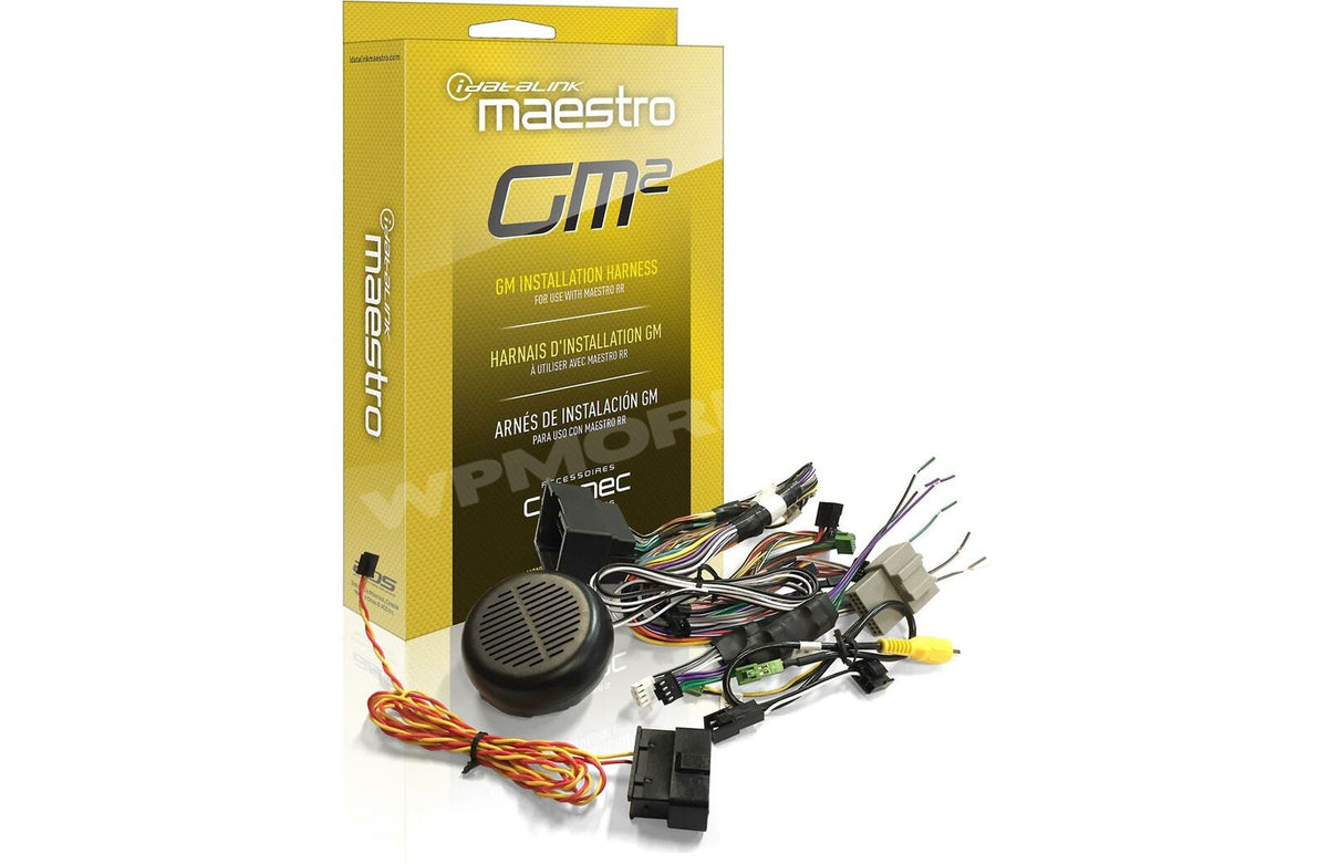 IDatalink Maestro ADS-MRR + HRN-HRR-GM2 T-Harness & Chime Speaker For 2010+ GM Vehicles
