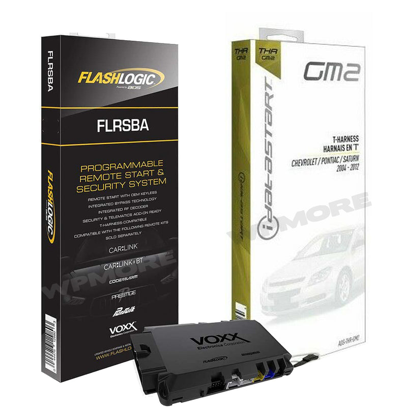 Flashlogic FLRSBA Remote Start 3X LOCK Controller + ADS-THR-GM2 T-Harness