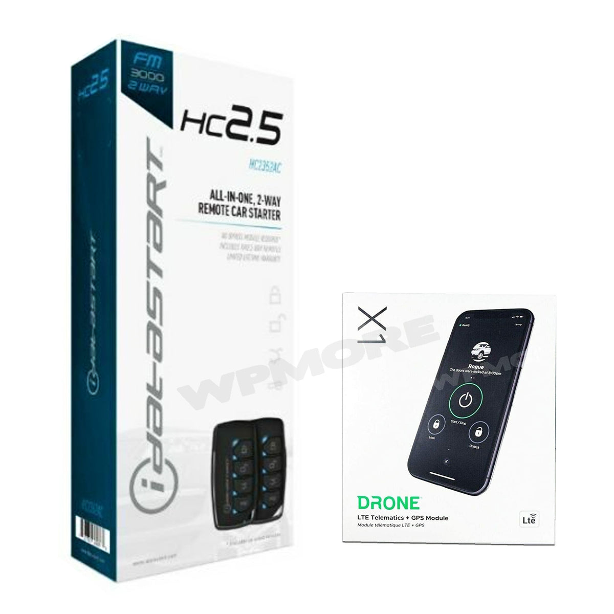 iDatastart HC2352AC 2 Way Remote Car Starter Drone DR X1 LTE Smartph