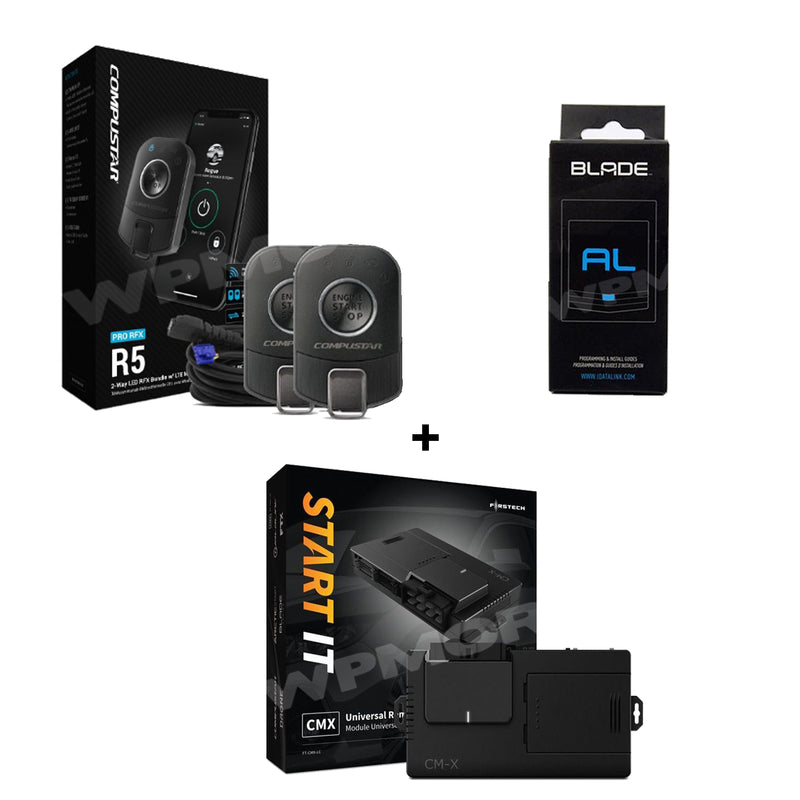 Compustar RFX-P2WR5-SF R5 Kit + FT-CMX-HC Start IT + Blade-AL Bypass M