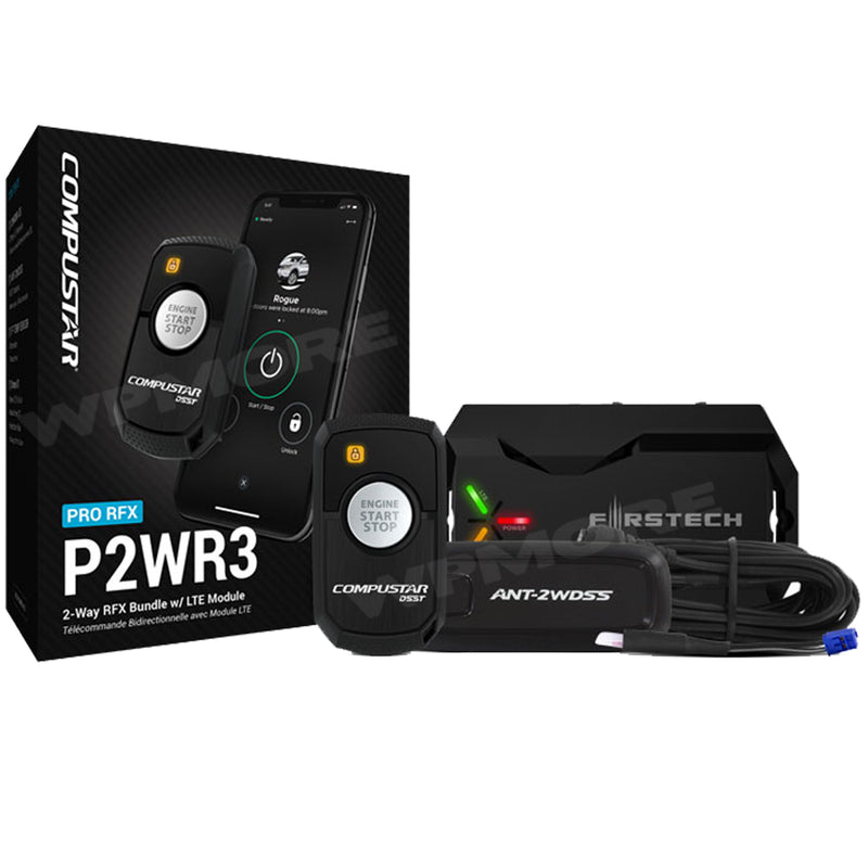 Compustar RFX-P2WR3-SS 2-Way 2-Mile Remote Drone DR X1 + FT-CMX-HC START IT Cont