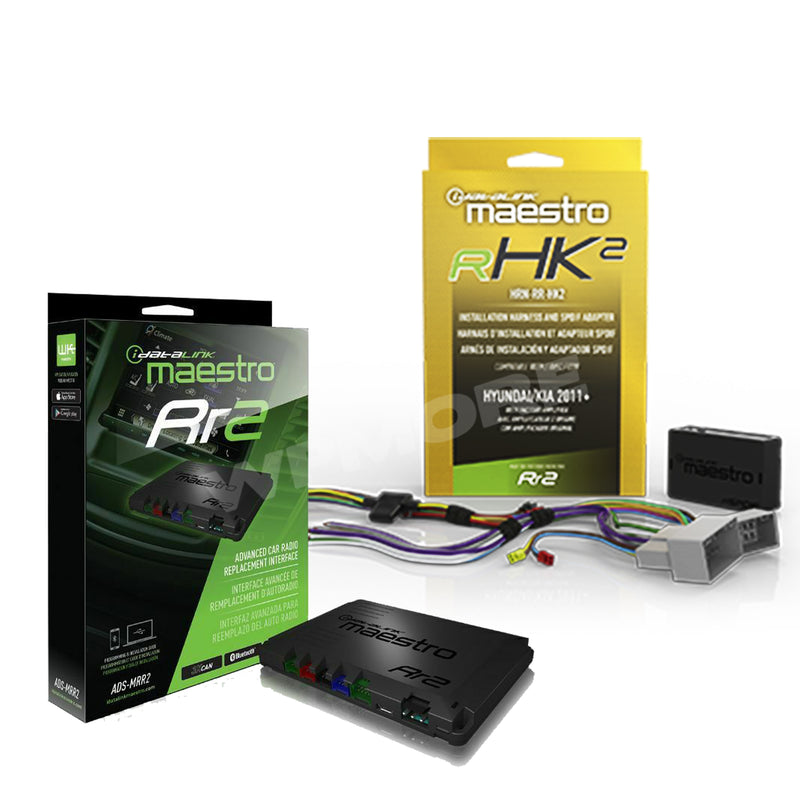 iDatalink MAESTRO ADS-MRR2 + HRN-RR-HK2 T-Harness for select Hyundai/Kia vehicle