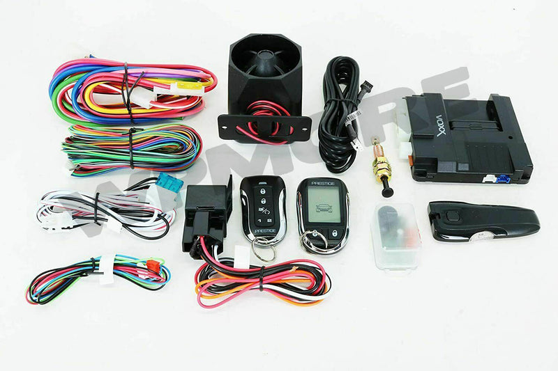 PRESTIGE APS997ZLR 2-Way 1-Mile LCD Remote Start and Security System Flashlogic