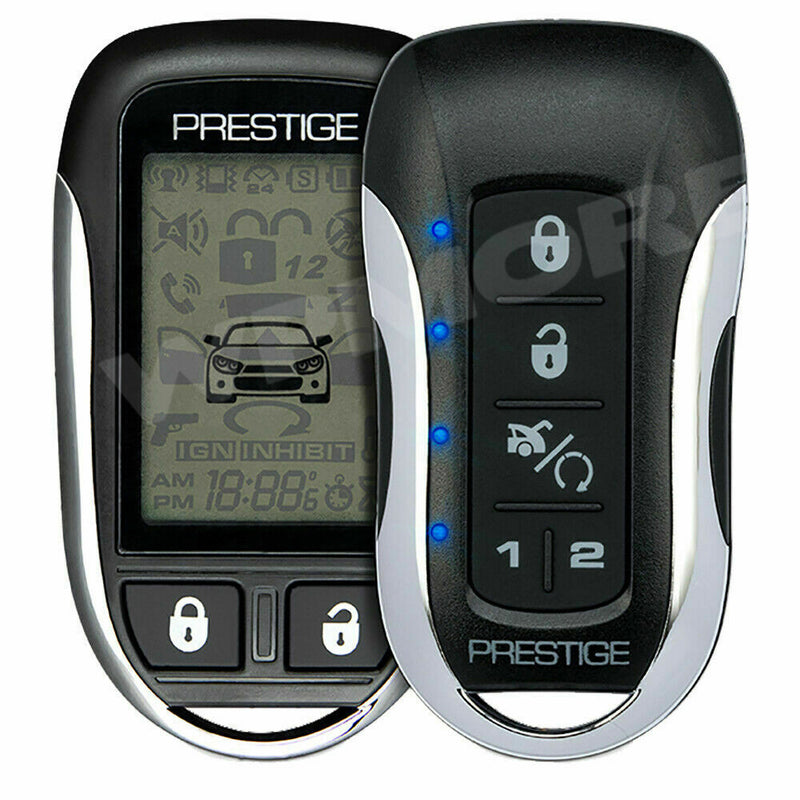 PRESTIGE APS997ZLR 2-Way 1-Mile LCD Remote Start and Security System + FLCART