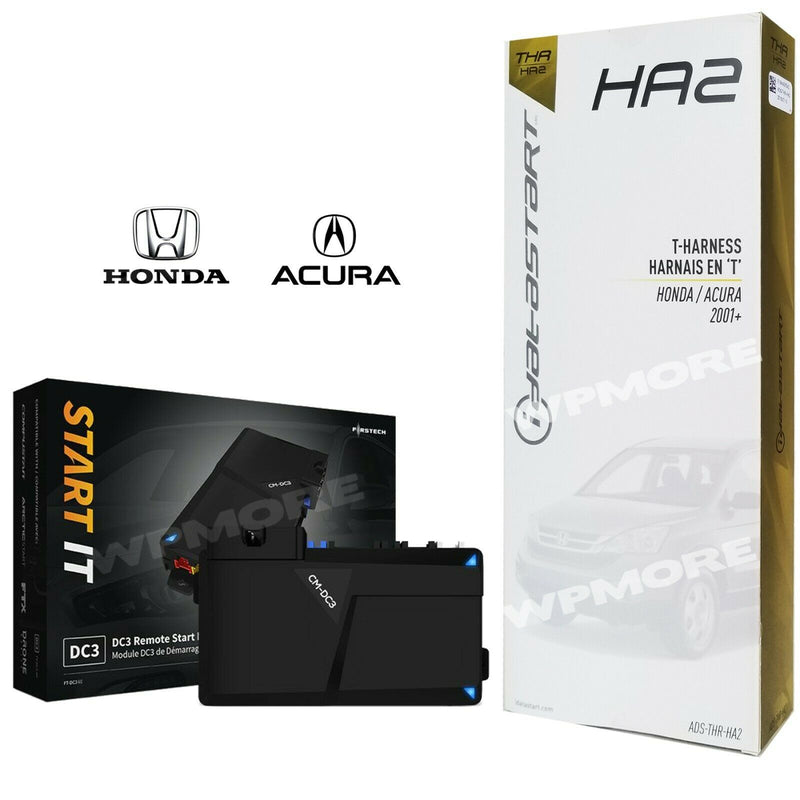 iDatalink ADS-THR-HA2 + FT-DC3-LC REMOTE STARTER KIT for ACURA HONDA 2001 - 2015