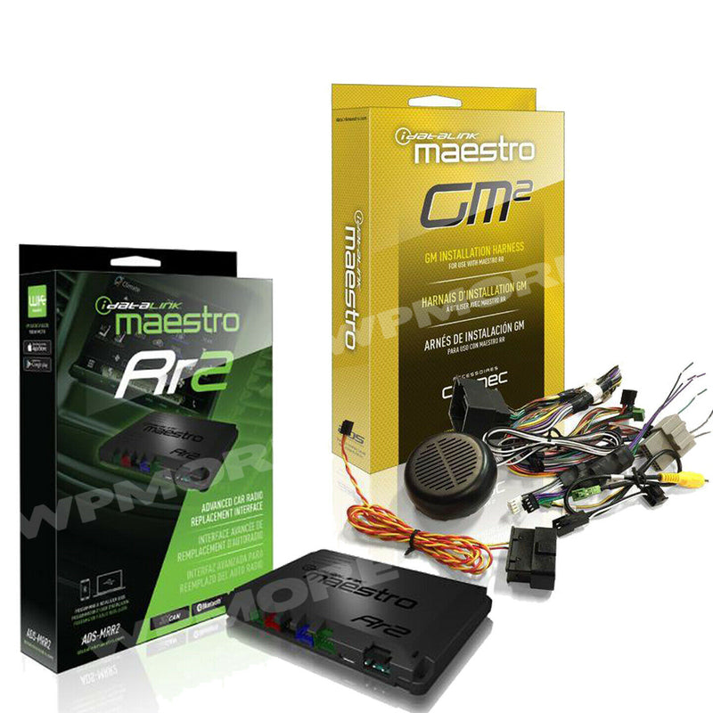 iDatalink MAESTRO ADS MRR2 + HRN RR GM2 T Harness Chime Speaker for GM 2010 & UP