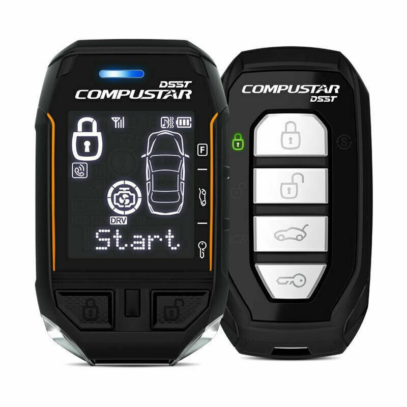 Compustar RF-2WT12-SS 2WT11R-SS 2-Way 3-Mile LCD Remote + 2WG15R-SS Upgrade Kit