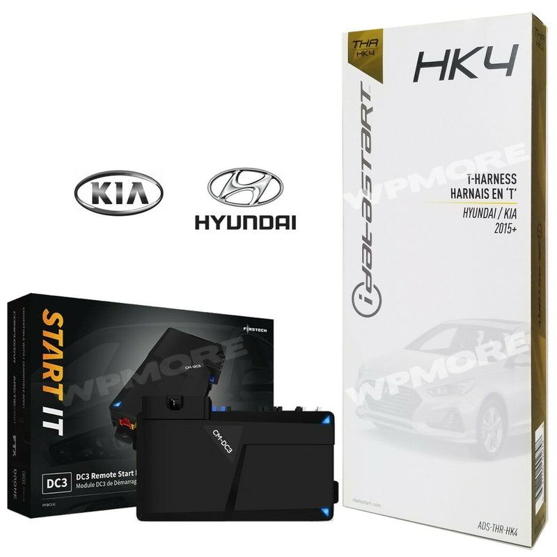 iDatastart ADS THR HK4 + FT-DC3-LC REMOTE START KIT For 2015 & up Hyundai / KIA