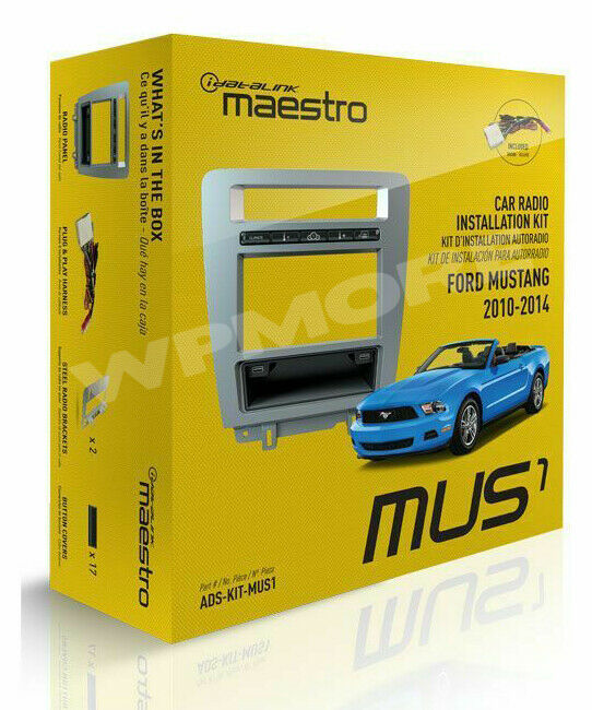 iDatalink Maestro Dash KIT MUS1 for Ford Mustang with Basic Radio 2010 to 2014