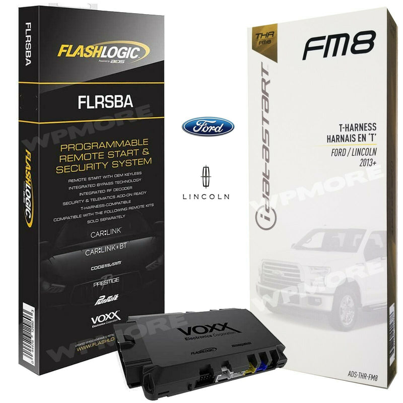 Flashlogic FLRSBA Remote Start 3X LOCK Start Ford Lincoln Standard Key 2006 & UP