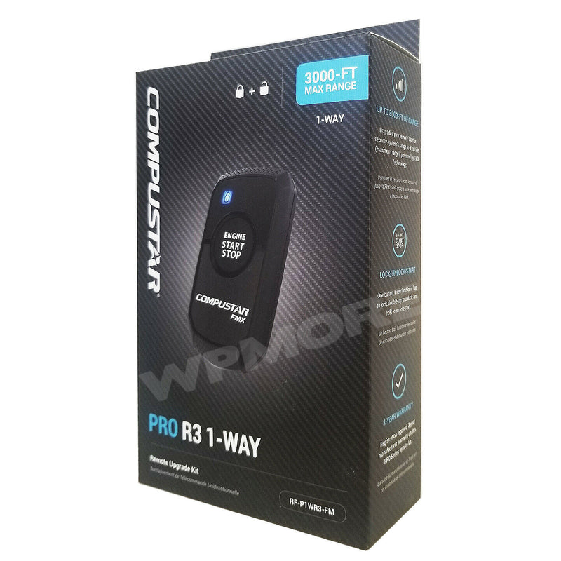 Compustar PRO Firstech RF P1WR3 FM R3 1-Way 3000-FT Range Remote Upgra