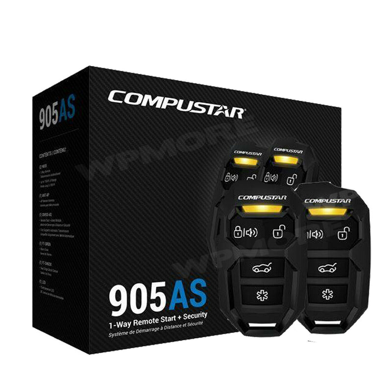 Compustar CS905 AS Remote Start and Security Combo 1-Way 1500-FT Range 900R