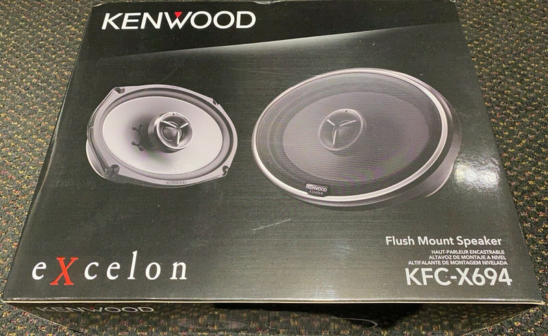 Kenwood eXcelon KFC X694 6x9 2-Way Coaxial Car Speaker 300W Peak Power 130W RMS