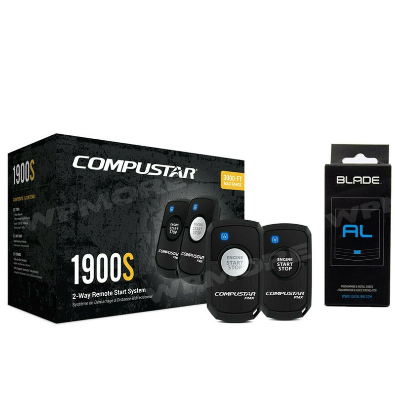 Compustar CS1900 S 2-Way 3000-FT LED Remote Start + iDatalink BLADE AL Bypass