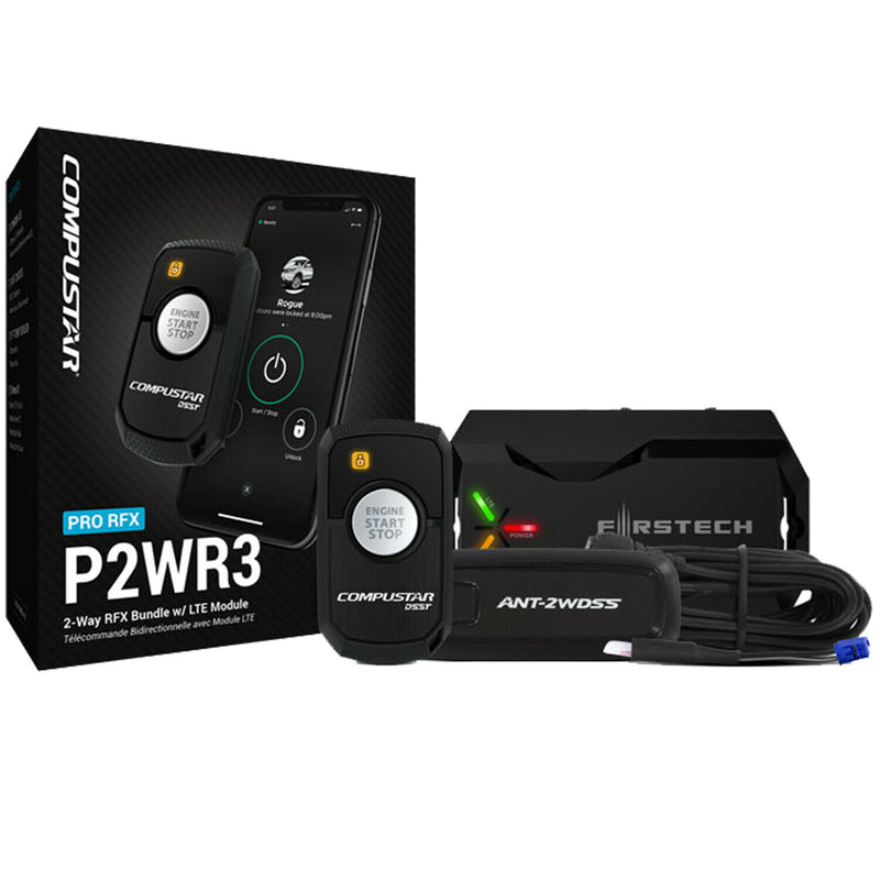 Compustar PRO RFX P2WR3 SS 2Way LED RF Remote with DR X1 DRONE MOBILE LTE   2WR3