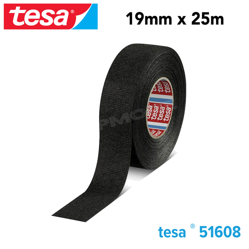 Tesa SE 51608 PVO Soft PET Fleece Tape 19 mm X 25 m Roll for Flexibility n Noise