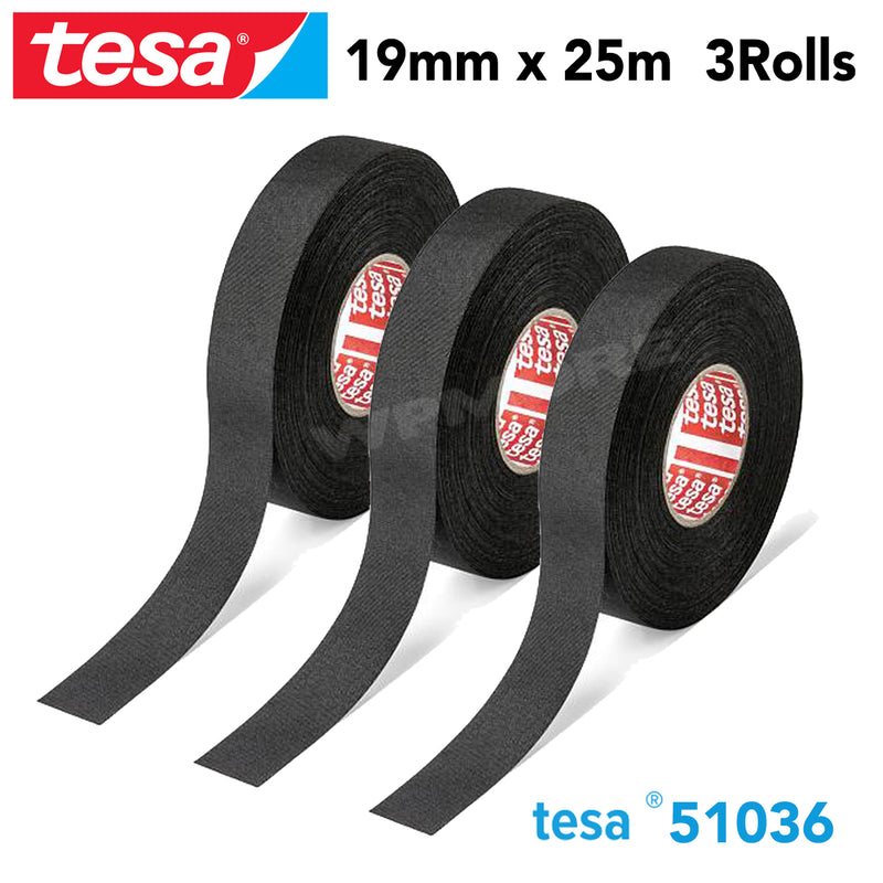 Tesa 51036 PET Cloth Wire Harness Tape for High Abrasion Protection Triple A - 3