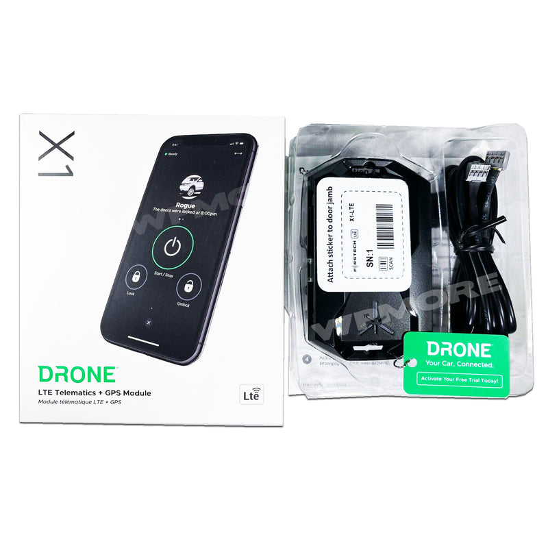 iDatastart HC2312AC 2-Way Remote Car Starter + Drone DR X1-LTE Smartphone Module